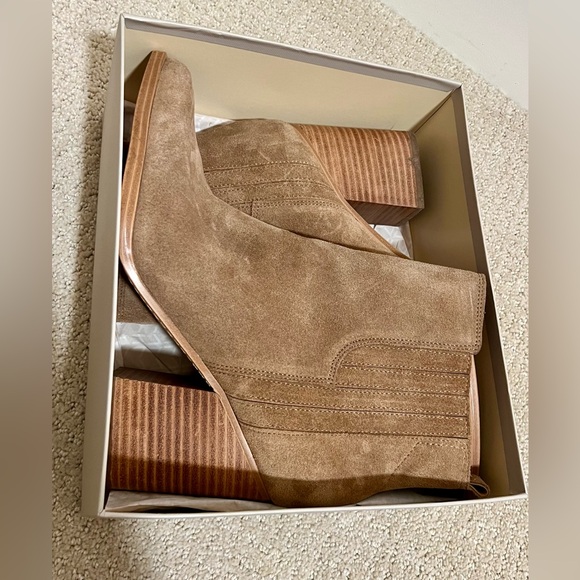 Marc Fisher Suede Heeled Ankle Boots - Picture 2 of 7